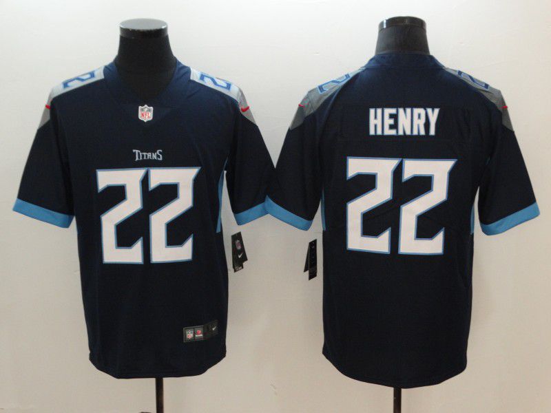 Men Tennessee Titans #22 Henry Drak Blue Nike Vapor Untouchable Limited NFL Jerseys